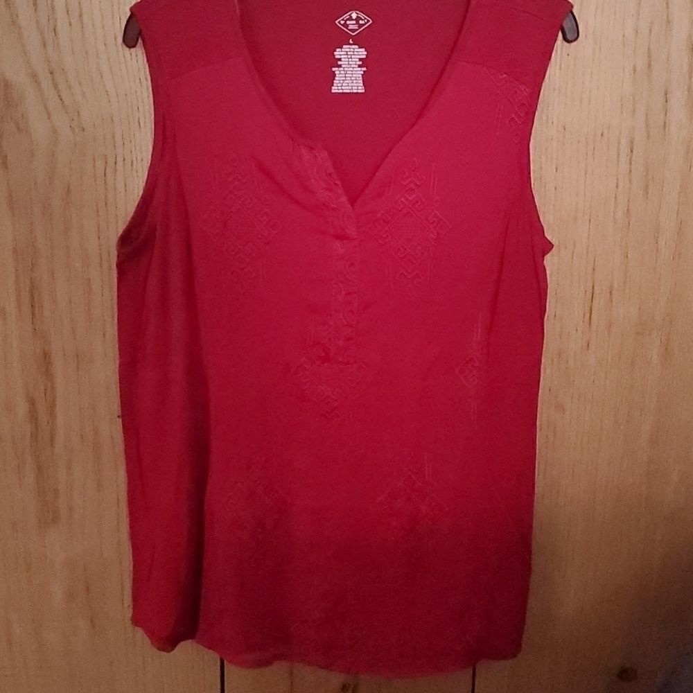 St. John’s Bay Dark Pink Large Casual Top